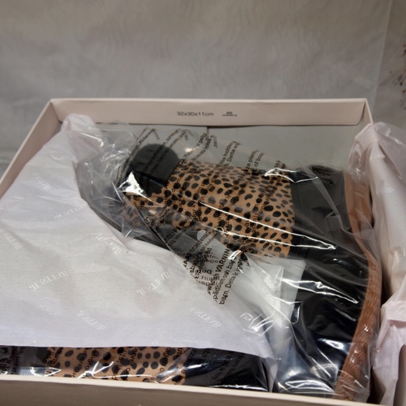 Evi Cold Weather Duck Boots Cheetah Print NIB Warm - Picture 7 of 8